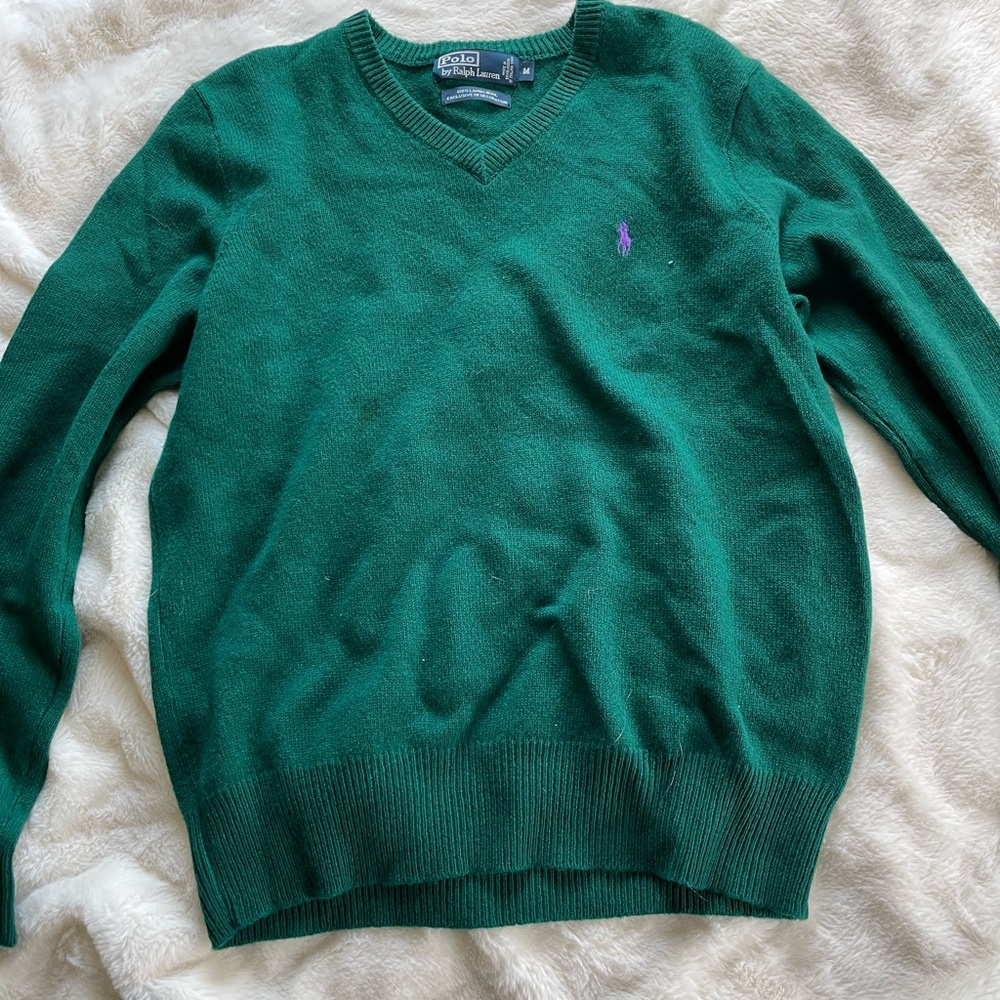 ***EMERALD GREEN*** SWEATER CLASSIC RALPH LAUREN KNIT